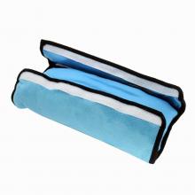 Valuetom Kids Headrest Neck Support Traveling Nap Pillow Shoulder Pad For Car Seat Belts (Blue)